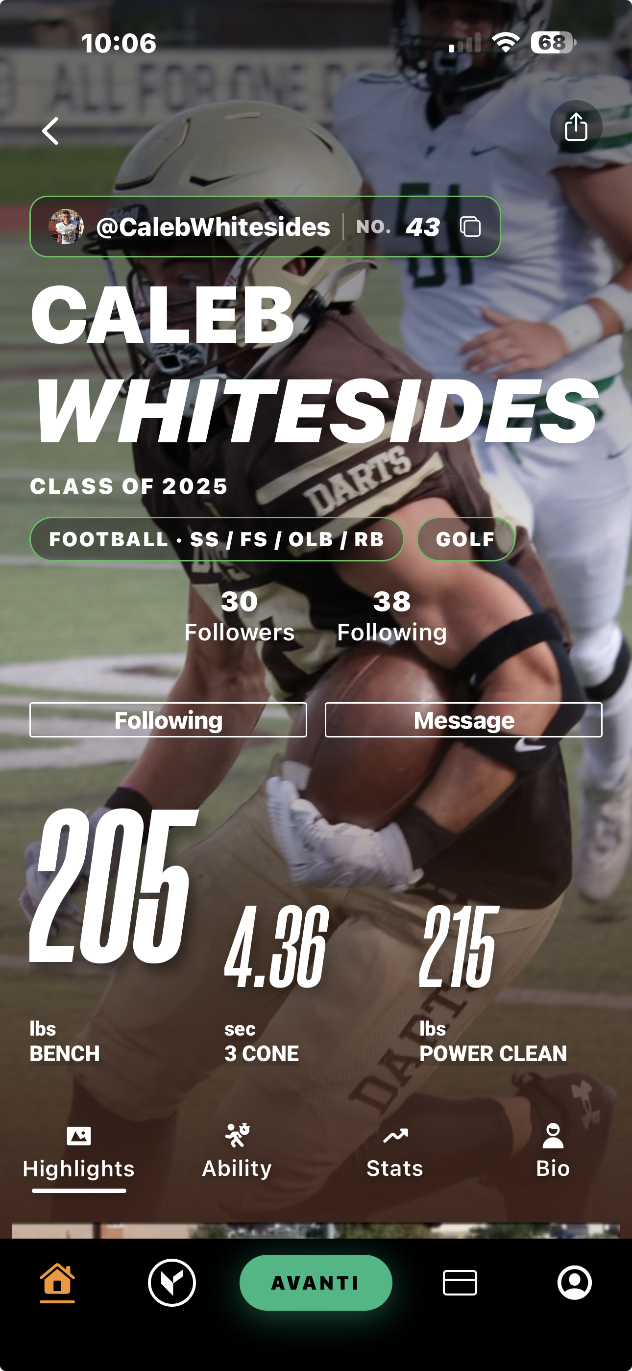 Caleb Whitesides — VAI athlete profile